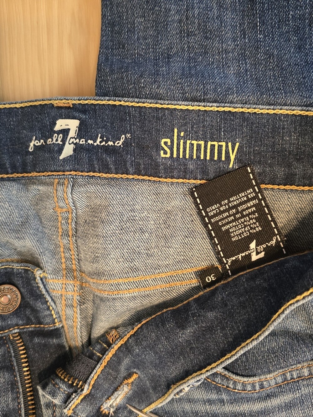 7 For All Mankind Men's Slimmy Denim Jeans (3 pairs) - Picture 4 of 13